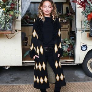 House of Harlow 1960 Black and Gold Utility Jacket